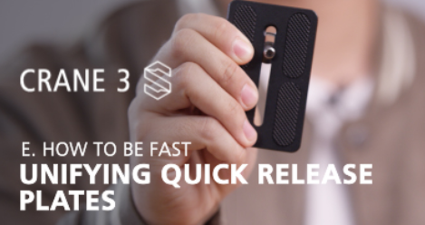 CRANE 3S - Unifying Quick Release Plates